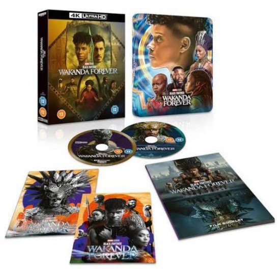 BLACK PANTHER : WAKANDA FOREVER COLLECTOR'S EDITION FULLSLIP STEELBOOK 4K UHD + BLU RAY BLACK PANTHER : WAKANDA FOREVER COLLECTOR'S EDITION FULLSLIP STEELBOOK 4K UHD + BLU RAY