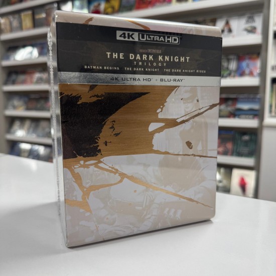 THE DARK NIGHT TRILOGY - KARA SOVALYE UCLEMESI STEELBOOK 4K UHD + BLU RAY + BONUS BLU RAY BOX SET