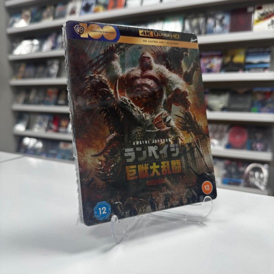 RAMPAGE STEELBOOK 4K UHD + BLU RAY ( JAPANESE ARTWORK )