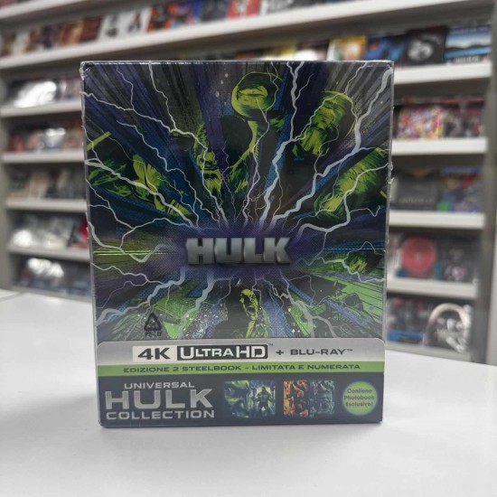 HULK - INCREDIBLE HULK  ( 2 FILM ) UNIVERSAL COLLECTION LIMITED EDITION STEELBOOK 4K UHD + BLU RAY BOX SET 