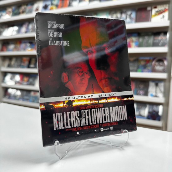 KILLERS OF THE FLOWER MOON - DOLUNAY KATILLERI STEELBOOK 4K UHD + BLU RAY KILLERS OF THE FLOWER MOON - DOLUNAY KATILLERI STEELBOOK 4K UHD + BLU RAY