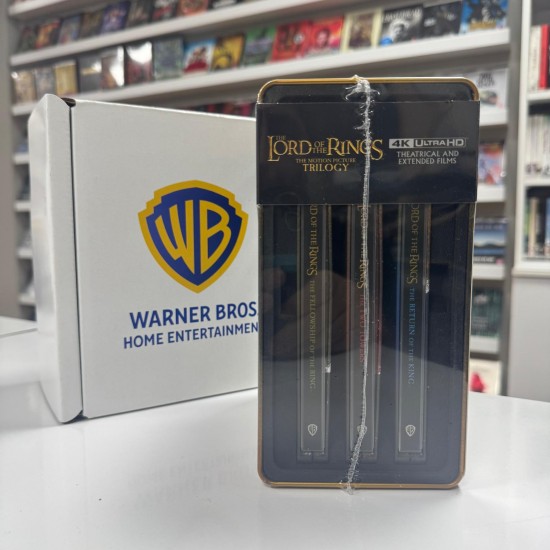 THE LORD OF THE RINGS TRILOGY - YUZUKLERIN EFENDISI UCLEMESI THEATRICAL AND EXTENDED FILMS 4K UHD + BLU RAY STEELBOOK BOX SET
