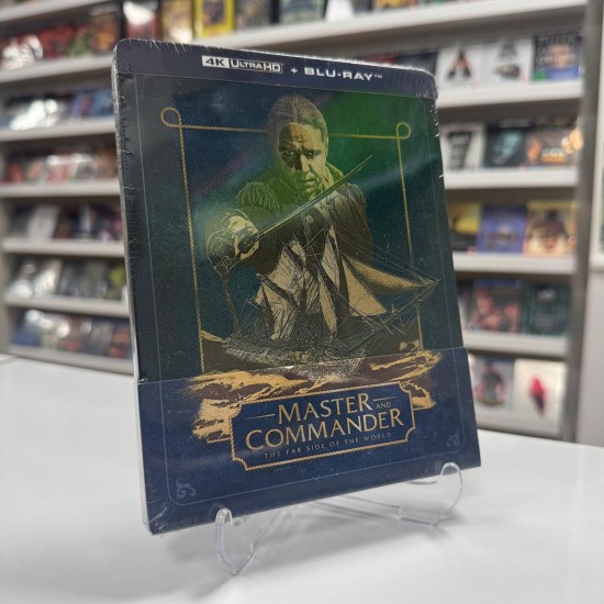 MASTER AND COMMANDER : THE FAR SIDE OF THE WORLD - USTA VE KOMUTAN : DUNYANIN UZAK UCU STEELBOOK 4K UHD + BLU RAY MASTER AND COMMANDER : THE FAR SIDE OF THE WORLD - USTA VE KOMUTAN : DUNYANIN UZAK UCU STEELBOOK 4K UHD + BLU RAY
