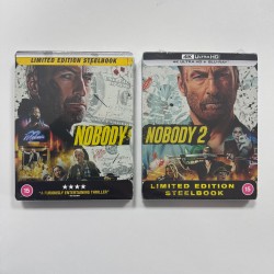 NOBODY 1 -2  / ONEMSIZ BIRI 1 - 2  LIMITED EDITION STEELBOOK 4K UHD + BLU RAY SET ( 2 FILM ) 
