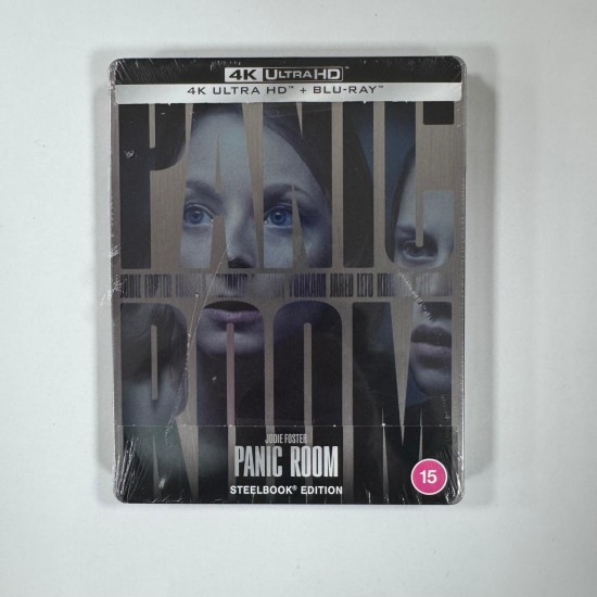PANIC ROOM - PANIK ODASI STEELBOOK 4K UHD + BLU RAY + BONUS BLU RAY ( 3 DISK )