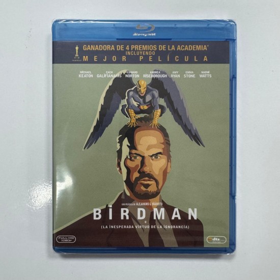 BIRDMAN VEYA CAHILLIGIN UMULMAYAN ERDEMI - BIRDMAN OR THE UNEXPECTED VIRTUE OF IGNORANCE BLU RAY