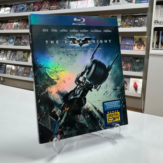 THE DARK NIGHT BLU RAY + BONUS BLU RAY + DVD DIGITAL COPY