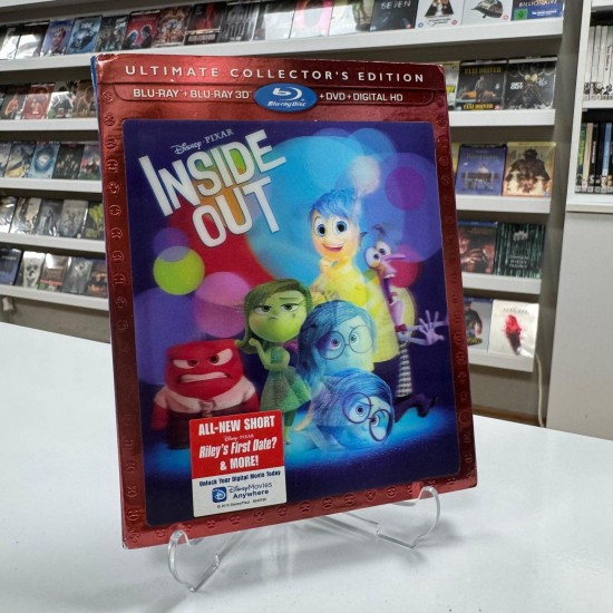 INSIDE OUT ULTIMATE COLLECTOR'S EDITION BLU RAY 3D + BLU RAY 2D + DVD
