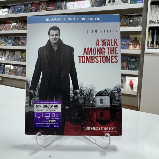 A WALK AMONG THE TOMBSTONES BLU RAY + DVD 