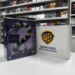 BEETLEJUICE 2 FILM COLLECTION - LIMITED COLLECTOR'S EDITION STEELBOOK 4K UHD + BLU RAY GIFT SET ( 4 DISC ) INC. BEETLEGEUSE LIGHT-UP SIGN