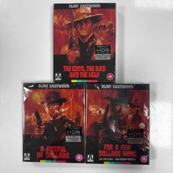 THE DOLLARS TRILOGY - DOLAR UCLEMESI ARROW VIDEO LIMITED EDITION 4K UHD + BLU RAY SET ( 8 DISK )