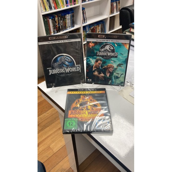 JURASSIC WORLD SERİSİ - 3 FİLM 4K UHD + BLU RAY SET JURASSIC WORLD SERİSİ - 3 FİLM 4K UHD + BLU RAY SET