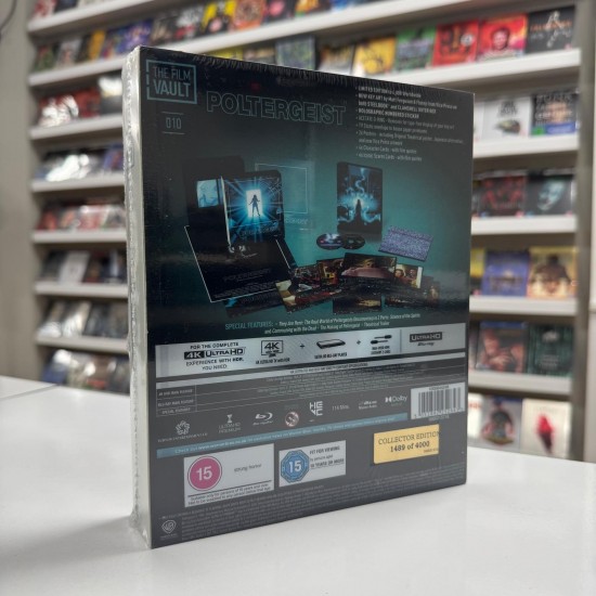 POLTERGEIST FILM VAULT - NO:010 LIMITED COLLECTOR'S EDITION STEELBOOK 4K UHD + BLU RAY POLTERGEIST FILM VAULT - NO:010 LIMITED COLLECTOR'S EDITION STEELBOOK 4K UHD + BLU RAY