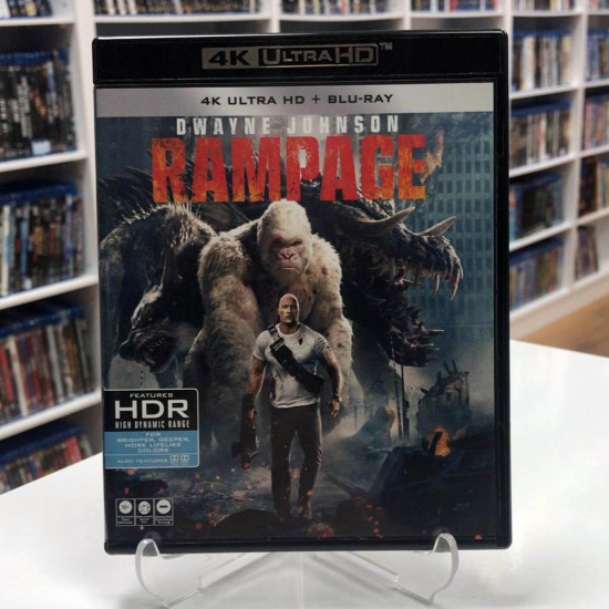 RAMPAGE 4K UHD + BLU RAY RAMPAGE 4K UHD + BLU RAY