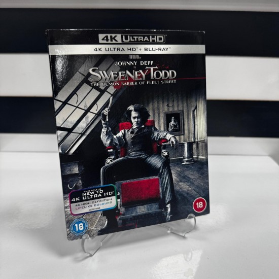 SWEENEY TODD : THE DEMON BARBER OF FLEET STREET 4K UHD + BLU RAY SWEENEY TODD : THE DEMON BARBER OF FLEET STREET 4K UHD + BLU RAY
