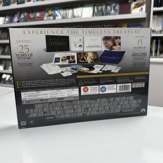 TITANIC 25th ANNIVERSARY COLLECTOR'S EDITION DELUXE 4K UHD + BLU RAY SET ( 3 DISC )
