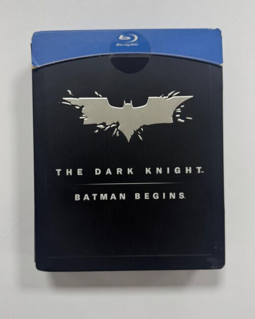 Batman Begins + The Dark Night Blu Ray Steelbook Set ( 3 Disk )