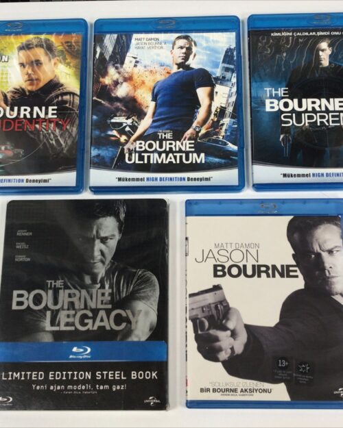 Jason Bourne Koleksiyonu 5 Film Blu Ray Set
