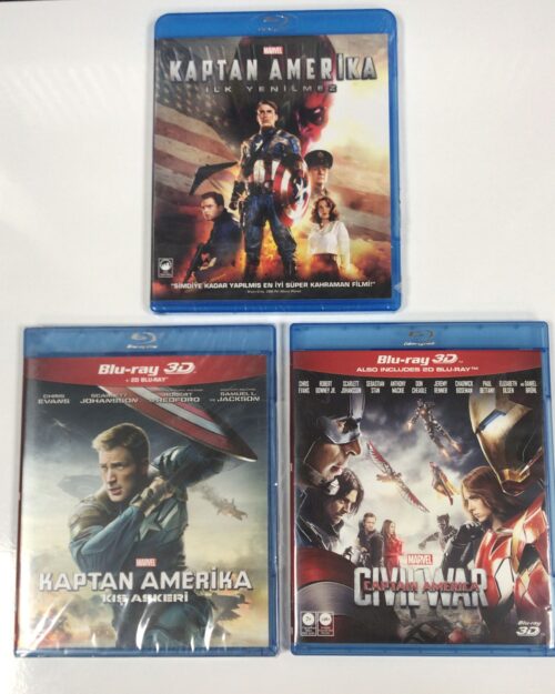 Kaptan Amerika – 3 Film Blu Ray Set