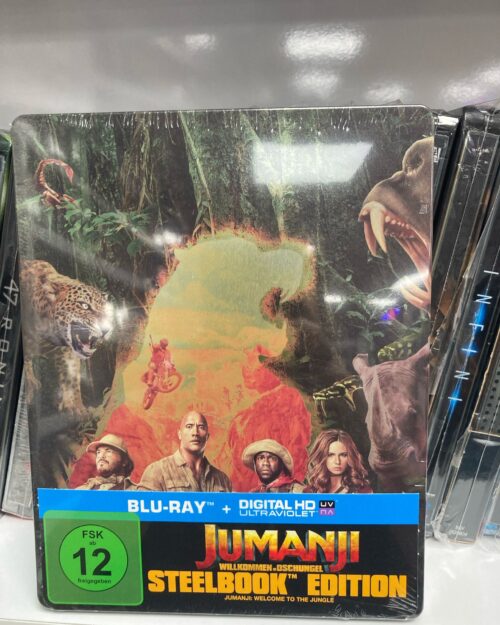 Jumanji : Welcome The Jungle Steelbook Blu Ray