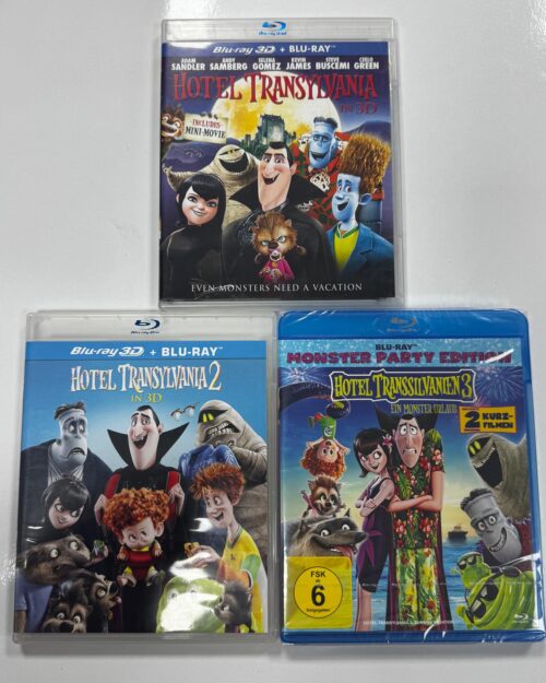 Hotel Transylvania 1-2-3 Blu Ray Set