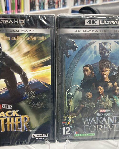 Black Panther + Black Panther : Wakanda Forever 4K UHD + Blu Ray 2 Film Set