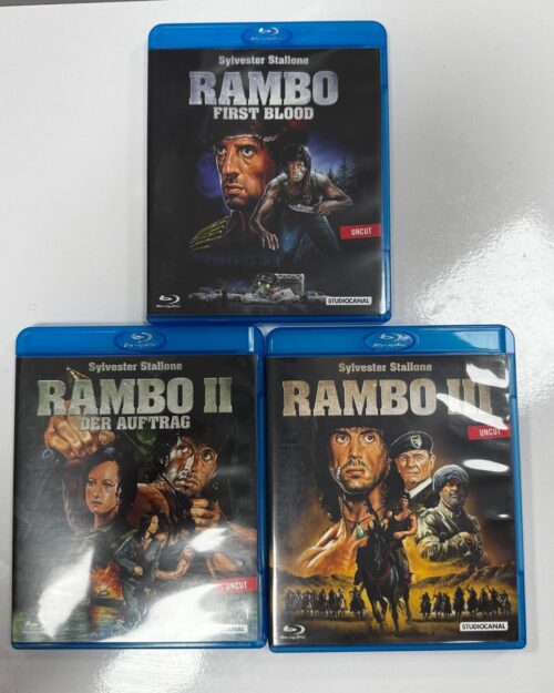 Rambo Trilogy – Rambo Uclemesi Blu Ray Set