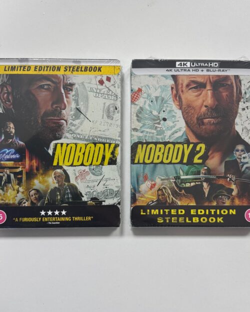 Nobody 1 -2 / Onemsiz Biri 1 – 2 Limited Edition Steelbook 4K UHD + Blu Ray Set ( 2 Film )