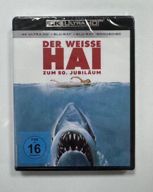 Jaws 50. Anniversary 4K UHD + Blu Ray + Bonus Blu Ray ( 3 Disk )