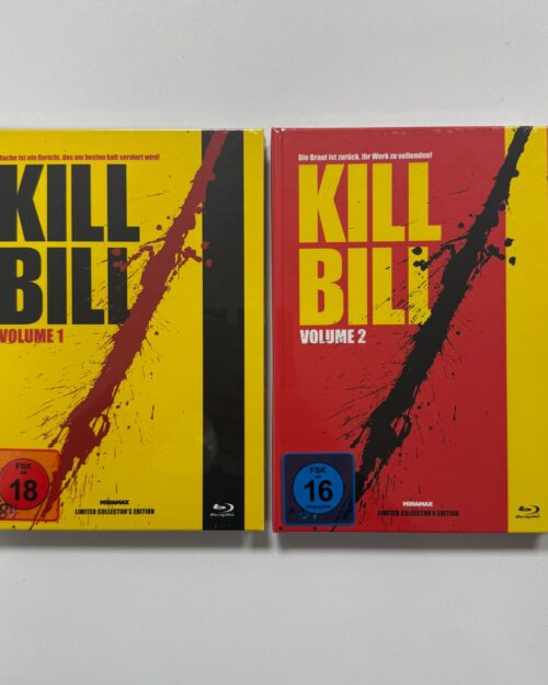 Kill Bill Volume 1 + 2 Limited Edition Mediabook Blu Ray Set