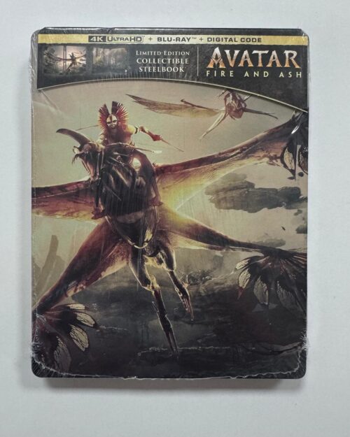 Avatar : Fire And Ash Limited Edition Collectible Steelbook 4K UHD + Blu Ray + Bonus Blu Ray ( 3 Disk )