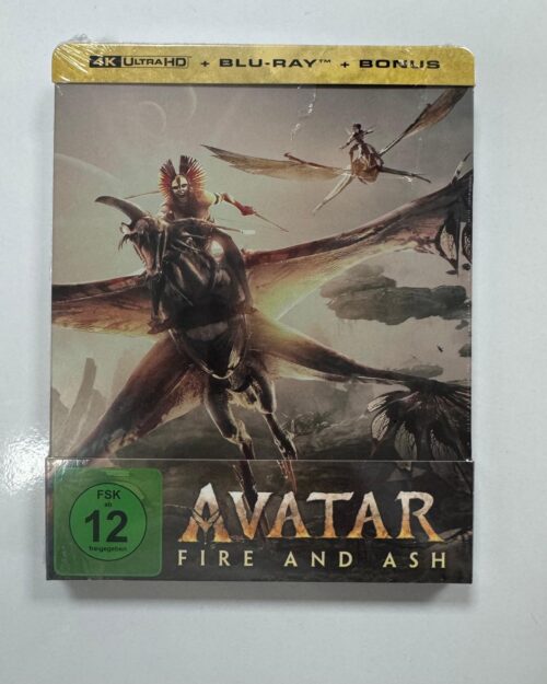 Avatar : Fire And Ash Steelbook 4K UHD + Blu Ray + Bonus Blu Ray ( 3 Disk )