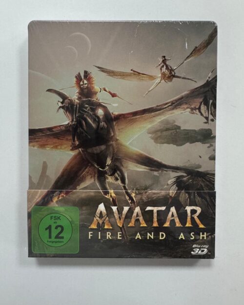 Avatar : Fire And Ash Steelbook 3d2d Blu Ray + Bonus Blu Ray ( 4 Disk )