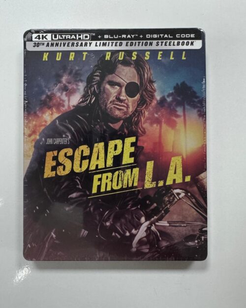 Escape From Los Angeles Steelbook 4K UHD + Blu Ray