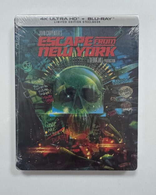 Escape From New York Limited Edition Steelbook 4K UHD + Blu Ray + Bonus Blu Ray (3 Disk)