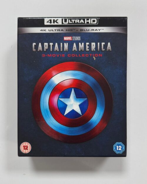 Captain America 3 Movie Collection 4K UHD + Blu Ray Box Set ( 3 4K UHD + 3 Blu Ray )