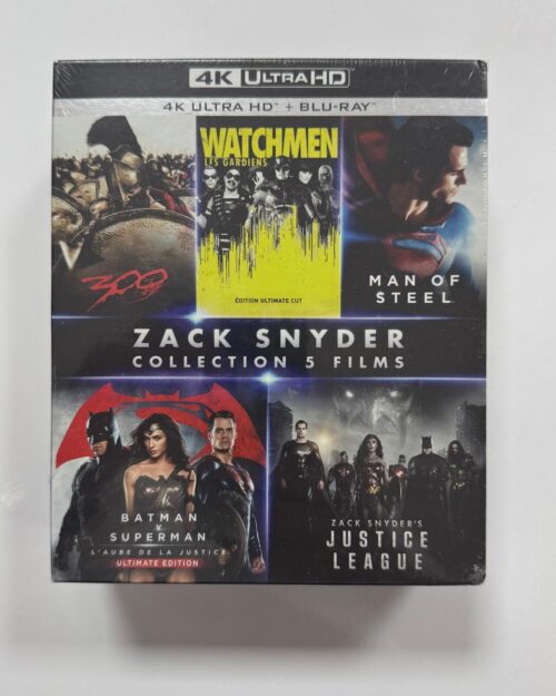 Zack Snyder Collection 5 Movie 4K UHD + Blu Ray Box Set ( 5 4K UHD + 5 Blu Ray )