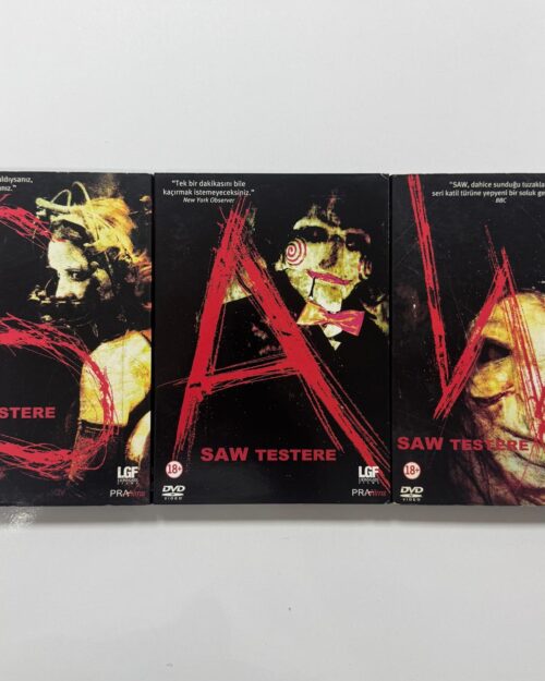 Saw – Testere ( İlk Film Saw Yazılı Özel Tasarım Kapak ) DVD Set