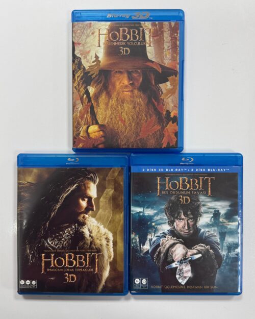 The Hobbit Trilogy 3d2d Blu Ray ( 12 Disk )