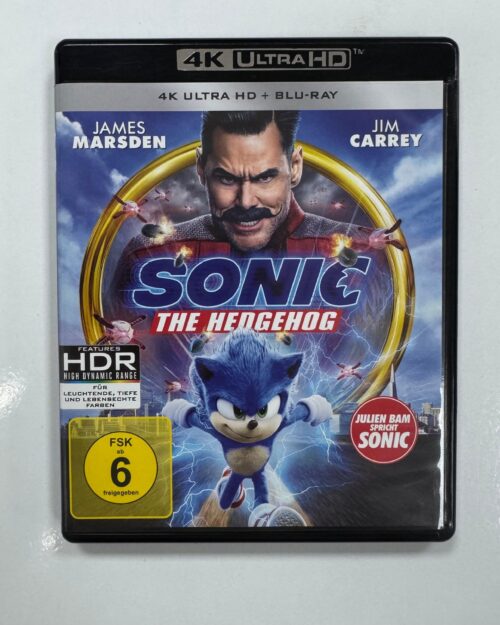 Sonic : The Hedgehog 4K UHD + Blu Ray